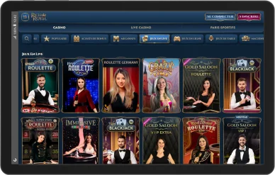 Jeux en direct RichRoyal.