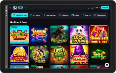 Sélection de machines à sous sur NovaDreams Casino.