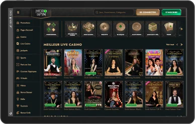 Live casino HeroSpin.