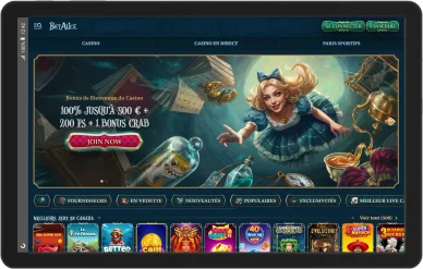 Application mobile BetAlice. Casino en ligne BetAlice mobile.