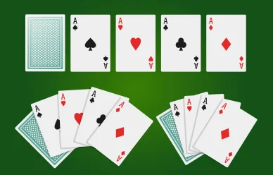 Poker card game in online casino