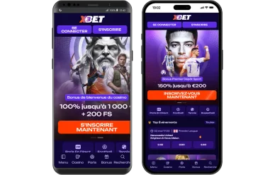 App mobile X3Bet. Application mobile X3Bet avec bonus et paris.