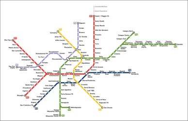 Mappa della metro di Milano Mappa metro Milano