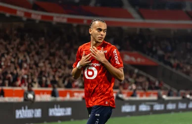 Ethan Mbappé célébration Lille stade.