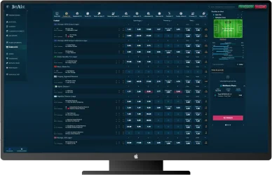 Interface sport BetAlice. Paris en direct BetAlice.