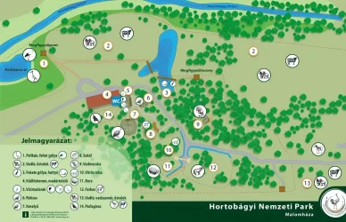 Térkép Hortobágyi Nemzeti Park