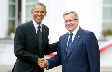 Bronisław Komorowski i Barack Obama Duma z Polski