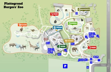 burgers zoo plattegrond