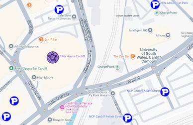 utilita arena cardiff parking