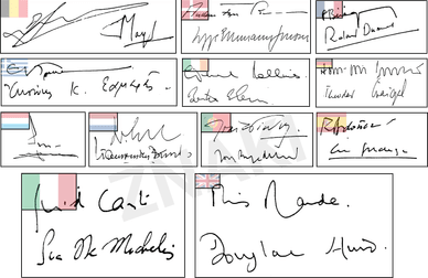 Maastrichtfördraget Underskrifter Maastrichtfördraget Underskrifter