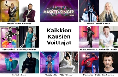 masked singer suomi voittajat