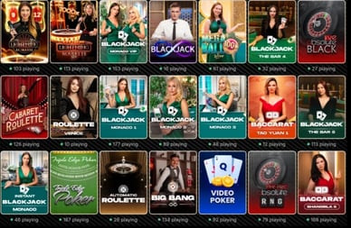 Live Spiele im SpinFormula Casino