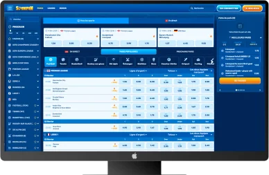 Paris sportifs et cotes sur Spinfin.