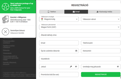 888 Starz Casino regisztráció