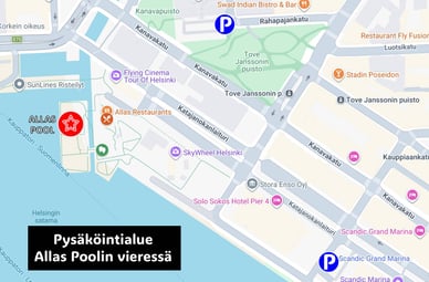 allas sea pool pysäköinti