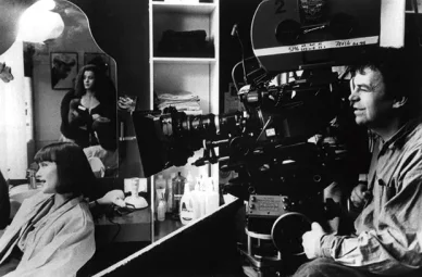 Neil Jordan behind the camera on the set of 1992’s The Crying Game Neil Jordan behind the camera on the set of 1992’s The Crying Game, with Miranda Richardson and Jaye Davidson