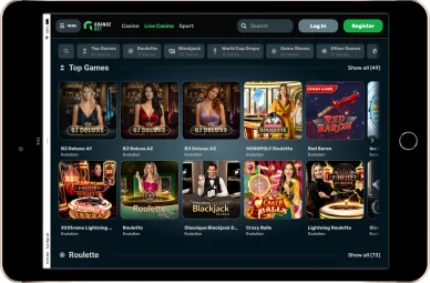 Casino live GrandzBet. Jeux live de roulette et blackjack sur GrandzBet.