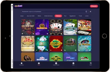 Jeux de table sur Opabet Casino.