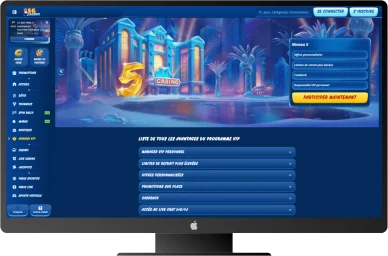 Programme VIP SGCasino niveau 5.