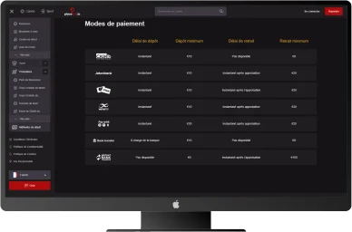 Méthodes de paiement PlaceBet casino.