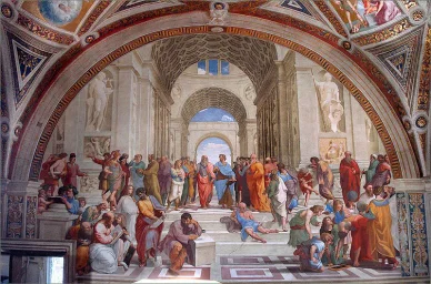 Scuola di Atene, 1509-1511 Raffaello Sanzio Scuola di Atene