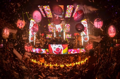 الحماس خلال واحدة من الفعاليات المذهلة التي تقام في كازينو مراكش في ملهى TheatrO .