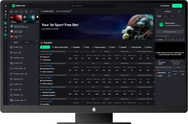 Section sport True Luck. Paris sportifs sur True Luck.