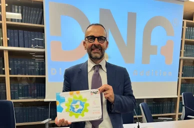 Premiazione DNA Award nel 2022 Ricezione del premio DNA Award nel 2022