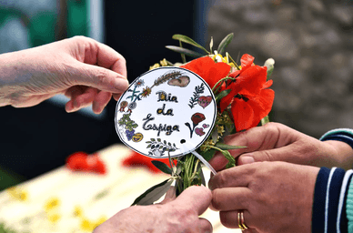 Buquê festivo em homenagem à tradição do Dia da Espiga