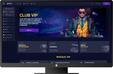 Programme VIP Betory. Club VIP Betory avec niveaux et récompenses.