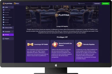 Privilèges VIP Playfina. Programme VIP Playfina.