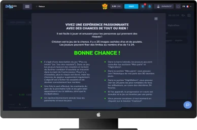 Jeu du poulet règles casino.