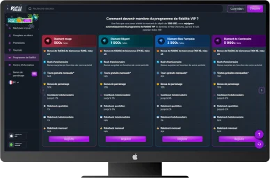 Avantages VIP RichPrize. Programme VIP exclusif RichPrize.