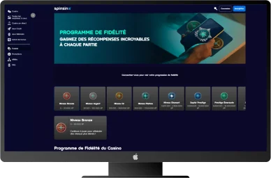 Récompenses exclusives Spinsino casino. Programme VIP Spinsino casino.