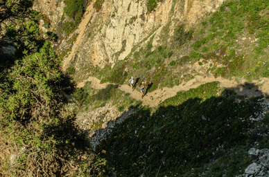 Rotas pedestres para a Praia da Ursa