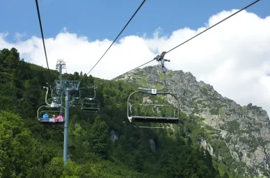 Výstup lanovkou do Soliska
