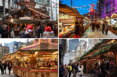 manchester christmas market stalls
