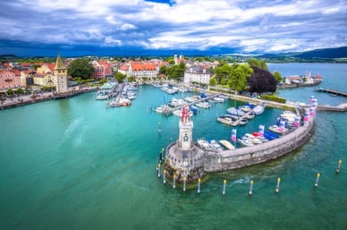 Die Stadt Lindau am Bodensee, Deutschland