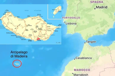 Madeira cartina Madeira mappa