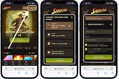 casino sankra login