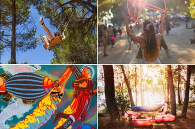 Espaços criativos do ZNA Gathering 2026: um festival interessante