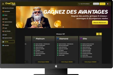 Avantages VIP OneClick Casino. Programme VIP de OneClick Casino.