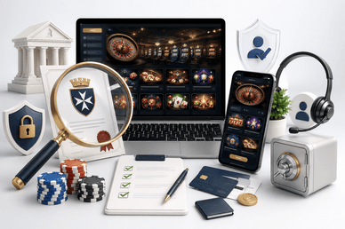 Unsere Bewertungskriterien für Online Casinos mit MGA-Lizenz