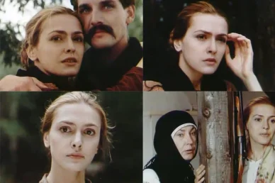 Актори - Ольга Сумська, Олег Савкин, Ольга Матешко, «Тигролови», 1994 р. Ольга Сумська, Олег Савкин, Ольга Матешко
