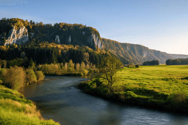 Naturlandschaften des Altmühltals in Bayern
