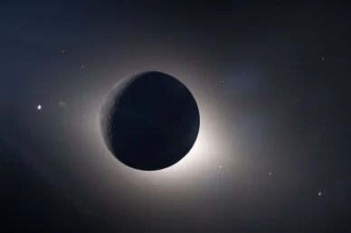 Mission Artemis II, photo récemment publiée de la Lune en contre-jour.