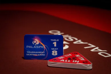 Karta účastníka pokerového turnaje Karta účastníka pokerového turnaje v Palasino Excalibur City
