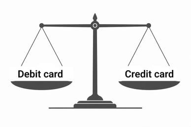 debit vs credit card