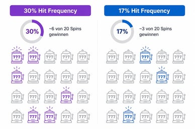 Hit Frequency im Vergleich in Online Casinos mit hoher Gewinnchance