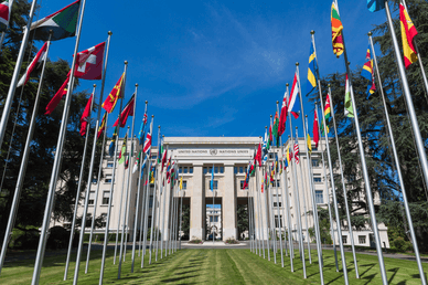 Der Palais des Nations (Völkerbundpalast)